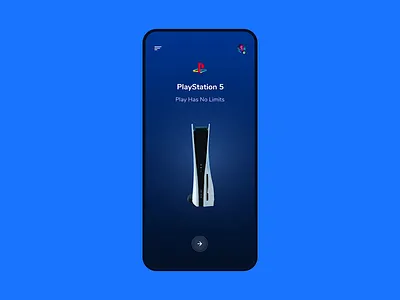 Playstation 5 - Product Card Concept 3d animation app appmobile card cinema4d clean colors console dualshock game gaming interface mobile playstation product ps5 sony uxui videogame