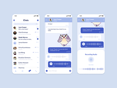 Messaging Mobile App (Telegram Redesign) app app design application audio audio app chat communication app freebie message message app messages messaging messaging app social social app ui uplabs user ux voice