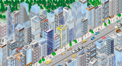 Megalopolis branding design illustration illustrator isometric city megalopolis vector web website