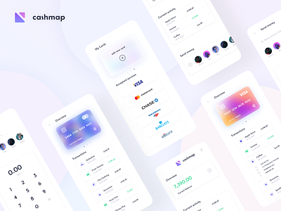 Finance UI app branding branding design clean creditcard design finance logo design mobile ui ui design uiux ux