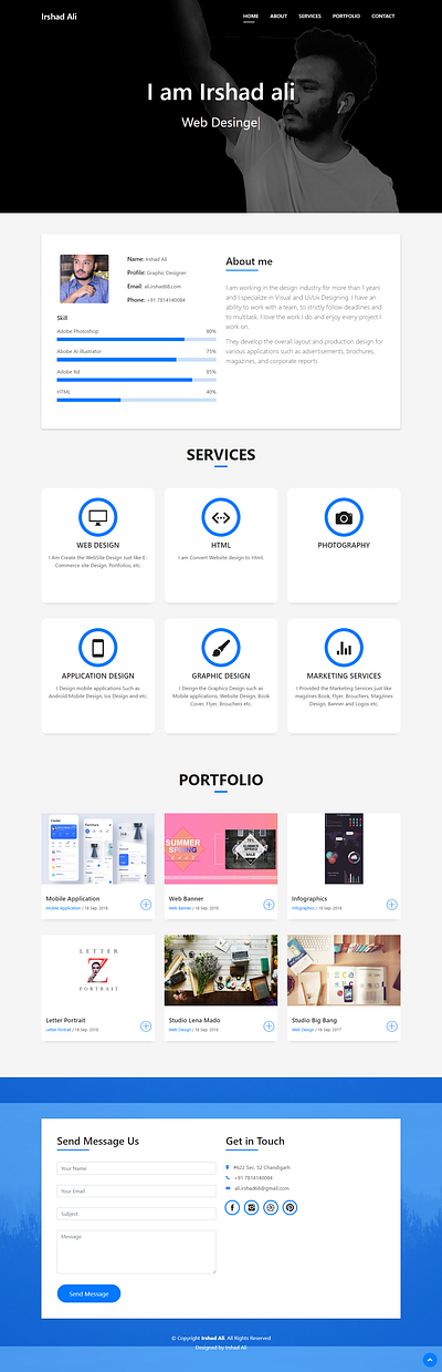 E HTML portfolio template design portfolio portfolio design portfolio website web