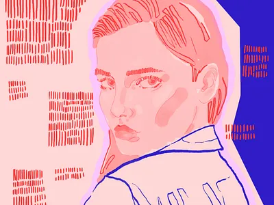 Miss Taylor Hill adobe art contrast digitalart drawing editorial graphics illustration illustrator monochrome photoshop portrait ps watercolor