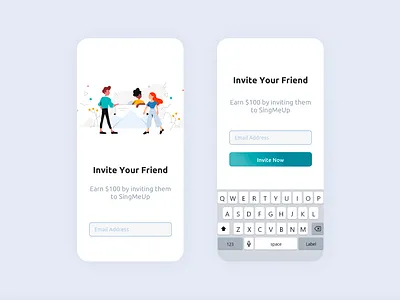 Invite Friend daily ui dailyui design
