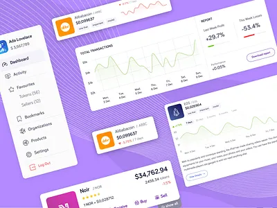 GLU. Cryptocurrency Platform design interface ui user interface design ux web app