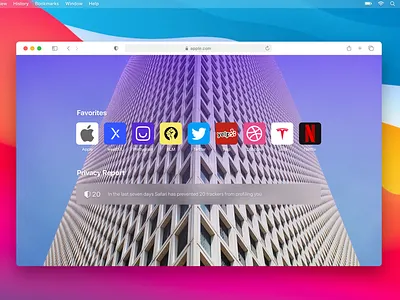 macOS Big Sur and Safari UI (Figma) big design figma free macos safari sur ui