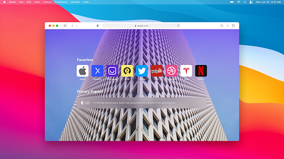 macOS Big Sur and Safari UI (Figma) big design figma free macos safari sur ui