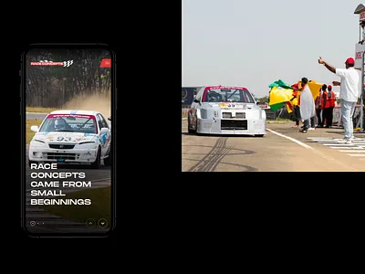 Race Concepts dark design ios minimal mobile photography race racecar ui ux website