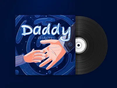 Daddy album amazing coldplay daddy dark design digitalart drawing hand illustration procreate sky