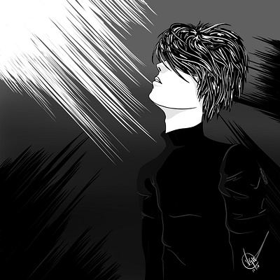 Finding the Light digital digital art illustration inking manga
