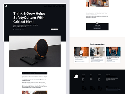 Think & Grow website redesign – Blog post blog blog post clean desktop minimal simple ui ux web website