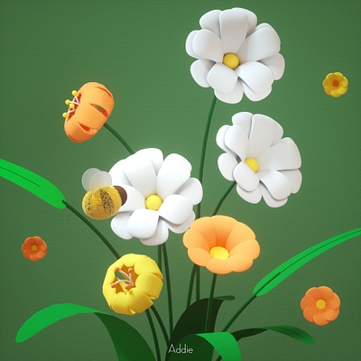 flower c4d c4d