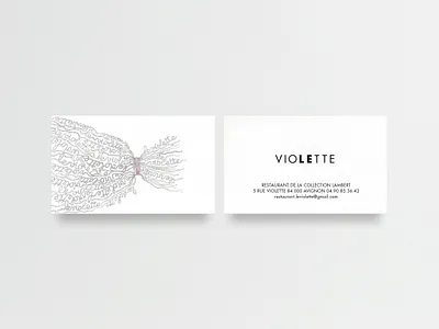 carte VIOLETTE logo restaurant