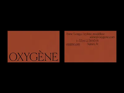 Oxygène - Cards concept design editorial graphic design layout minimalist typogaphy