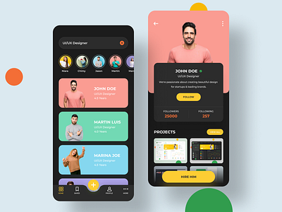 Designers App app app design design profile