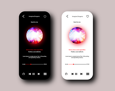 MUSIC APP DESIGN app design flat icon typography ui