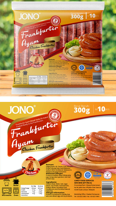 Chicken Frankfurter Packaging chicken food frankfurter grill packaging sausage