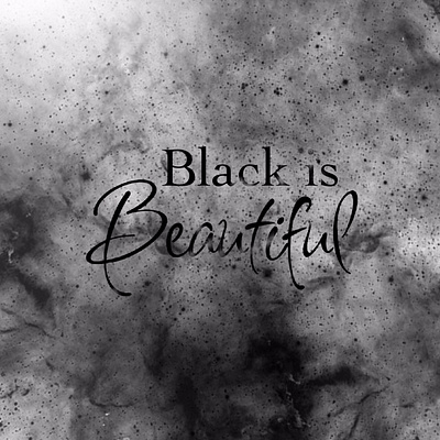 Black is beautiful typography illustration 2 blackandwhite blackisbeautiful blacklivesmatter blm design digital art illustration procreate smoke