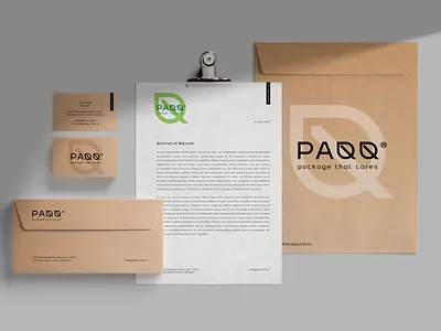PAQQ - stationery blank branding business card design eco eco friendly eco pack envelope design identity logo paqq stationery stationery design stationery set визуальная идентификация