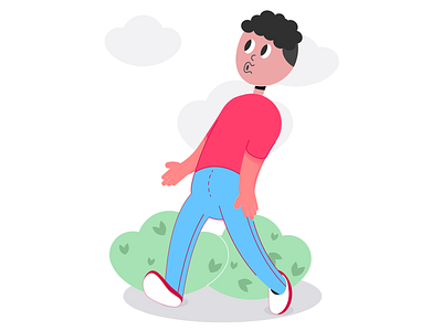 Walk adobe adobe illustrator art day design illustraion illustrator man street stroll style vector vector art vector illustration