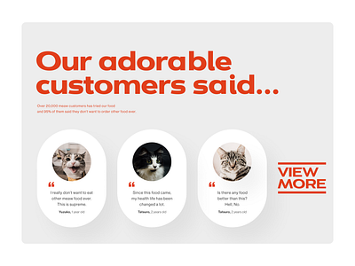 Daily UI 39 🐈 Testimonials cat dailyui dailyui 039 figma red testimonials