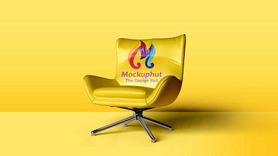 Free Realistic Chair Mockup Mockuphut Exclusive branding chair design chair mockup design free psd free psd mockup photoshop psd mockup