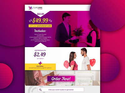 Landing page design jobs landing page web design