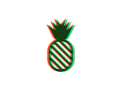 Pineapple brand branding design fruit glitch icon identity logo mark pineapple symbol