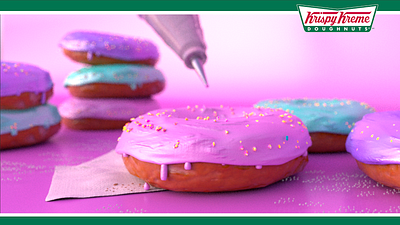 Krispy Kreme Campaign Concept (First product rendering!) animation branding design krispy kreme marketing product designer product render product rendering