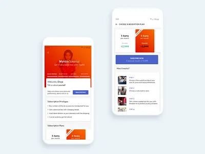 Subscription Box clean ecommerce interaction ui uxdesign