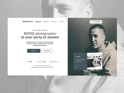 Sasha Gorbunov design photographer web webdesign