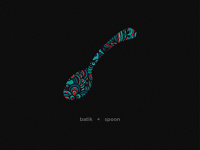 Batik Spoon batik branding flat food and beverage logo restaurant restaurant logo spoon vector