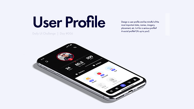 Profile — Daily UI #006 account app app design app ui design food and drink food app health app illustration minimal ui ux vector