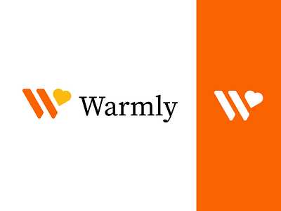 Warmly logo branding carrot cookery class cooking cooking app cooking class logo orange source sans pro typography vector w letter logo w logo