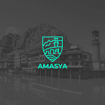 City Logo - Amasya brand design city branding city logo citylogo flat graphicdesign icon landmark line logo typography vector