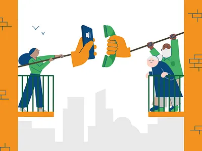 Contact during Covid character characterdesign design illustration