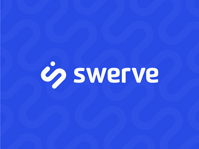 Swerve Logo Design app blue brand branding design letter s logo logomark logotype navy pink s logo software swerve technology typography wave wavy wordmark