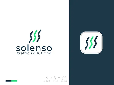 Solenso Branding identity branding design flat illustration logo minimal
