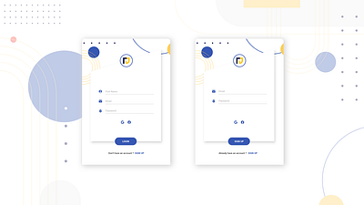 Login - Signup design