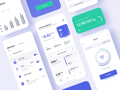 SolarEdge App Redesign Concept animation app app design chart dashboard design ecology energy graph ios mobile mobile app motion mysolaredge power solar solar energy sun ui ux