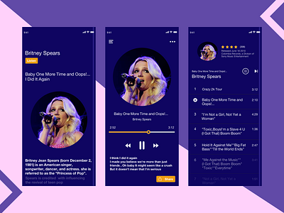 Music Player Design 009 daily 100 challenge daily100day player playerdesgin playlist