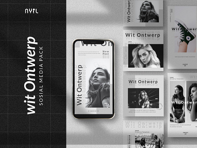 Wit Ontwer Instagram Template desgin design dkv illustration instagram instagram banner instagram post instagram stories instagram template invite post stories typography
