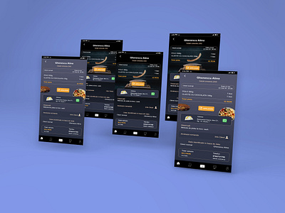 food app template blue food and drink food app food app template landing page mobile app mobile mockup ui ui ux uidesign uiux webdesign