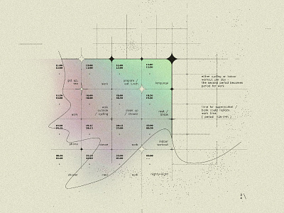 Schedule table abstract calendar coronavirus date design flatdesign gradient line lineart month mood plan planning project schedule stars table time type art typedesign