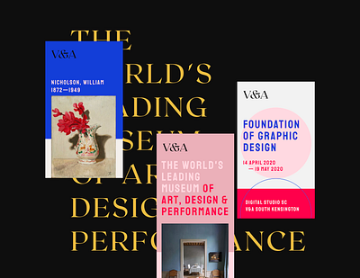 V&A branding advertising artdirection brand branding branding design design digital typography