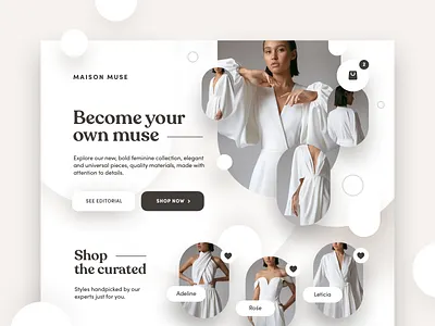 Maison Muse fashion collective ecommerce design app business clothes design ecommerce interface mobile productdesign retail sale sales shopping ui ux