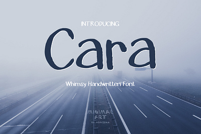 Cara is a cute and simple handwritten font cute font handwritten illustration simple