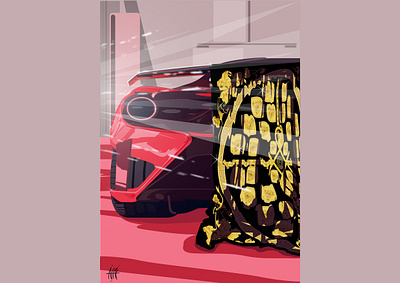 work by Adobe Illustrator,Milan,Italy,Ferrari’s factory animation art branding design illustration illustrator logo type ui vector