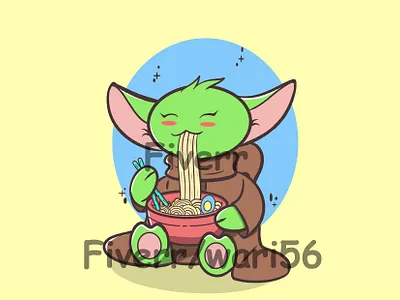 yoda v animechibi cartoon cartoon art cartoon character cartoon design cartoon illustration chibi chibiart chibicharacters child children cute cartoon funny cartoon illustration