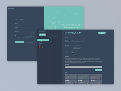 Task Manager for Agents. Part 2 agent branding design figma insurance redesign task task manager ui ui ux