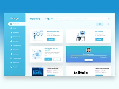 jobs.ge 1998 client clientwork concept connect dashboard employee georgia interface job looking online searching tbilisi ui uiux ux web webdesign work